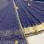 Blue Color Bandehj Anarkali Gown Suit Set With Dupatta Festival Wear Gown Suit Set