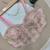 Pink fancy cotton lace & handwork sleeveless blouse