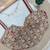 Maroon fancy cotton lace & handwork sleeveless blouse