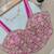 Rani pink fancy cotton lace & handwork sleeveless blouse