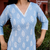 Rayon Printed Indian A-Line Blue Jaipuri Kurtas & Kurtis