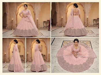 new designer party wear light weight lehanga chunni dress 4