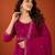 Embroidered Vichitra SIlk Flared Kurta Pant and Dupatta Set