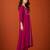Embroidered Vichitra SIlk Flared Kurta Pant and Dupatta Set