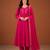 Embroidered Viscose Silk A-line Kurta Pant and Dupatta Set