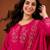 Embroidered Viscose Silk A-line Kurta Pant and Dupatta Set