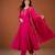 Embroidered Viscose Silk A-line Kurta Pant and Dupatta Set