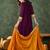 Embroidered Vichitra Silk Flared Anarkali Pant and Dupatta Set