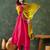 Embroidered Vichitra Silk Flared Kurta Pant and Dupatta Set
