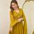 Embroidered Chanderi Flared Kurta Pant and Dupatta Set