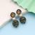 Multi color fashion earrings with trendy designer style