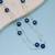 Blue color beaded mala with decorative bead pattern
