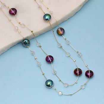 Multi color beaded mala with traditional handmade design 2