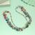Multi color beaded necklace with handmade fashion design