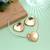 Gold color heart shape anti tarnish hasli necklace set