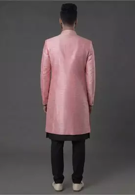 Indo silk kurta with embroidery work for men;s 2