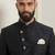 Indo sherwani silk kurta with embroidery work for men;s