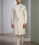 Cream sherwani for mens