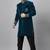 Blue indo velvet sherwani for mens
