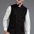Black jacket kurta set for men's