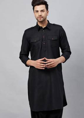 Black pathani indian ethnic wear 1