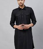 Black pathani indian ethnic wear