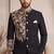Black silk jodhpuri for men's wear