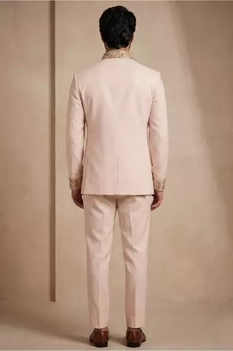 Cream silk jodhpuri for men's wear