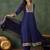 Women's Gorgeous Embroidery Work Vichitra Silk Fabric Flared Kurta Pant and Dupatta Set