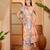 Multicolor linen floral printed casual saree with blouse piece