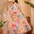Multicolor linen floral printed casual saree with blouse piece