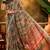 Grey linen floral printed casual saree with blouse piece
