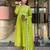 Embroidered Chinon Straight Kurta, Pant and Dupatta Set