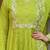 Embroidered Chinon Straight Kurta, Pant and Dupatta Set