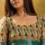 Multicolor linen floral printed casual saree with blouse piece