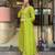 Embroidered Chinon Straight Kurta, Pant and Dupatta Set