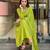 Embroidered Chinon Straight Kurta, Pant and Dupatta Set