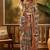 Multicolor linen geometric printed casual saree with blouse piece