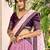 purple sequins chinon lehenga set choli with dupatta