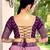 purple sequins chinon lehenga set choli with dupatta
