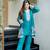 Embroidered Chinon Silk Straight Kurta Pant with Koti Set