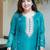 Embroidered Chinon Silk Straight Kurta Pant with Koti Set