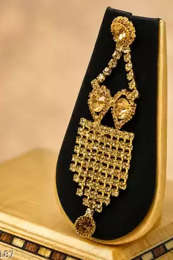 Indian bollywood gold plated kundan choker bridal necklace earrings jewelry set