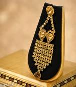 Indian bollywood gold plated kundan choker bridal necklace earrings jewelry set