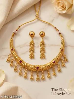 Indian bollywood gold plated kundan choker bridal necklace earrings jewelry set 3