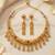 Indian bollywood gold plated kundan choker bridal necklace earrings jewelry set