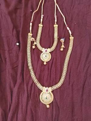 Indian bollywood gold plated kundan choker bridal necklace earrings jewelry set 2