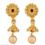 Indian bollywood gold plated kundan choker bridal necklace earrings jewelry set