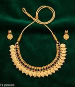Indian bollywood gold plated kundan choker bridal necklace earrings jewelry set