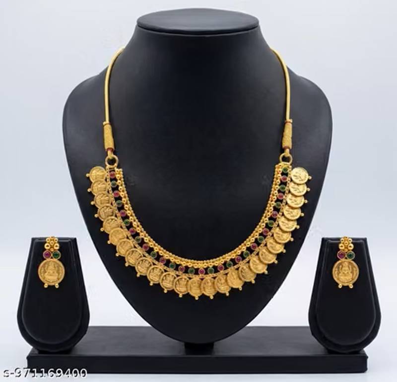 Indian bollywood gold plated kundan choker bridal necklace earrings jewelry set